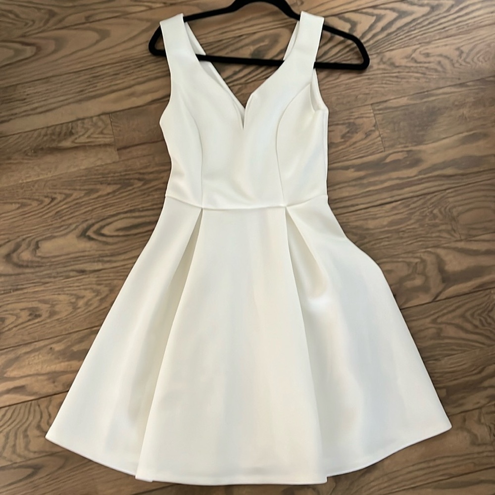 White skater dress size small